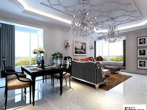 济南万达广场140平米中式古典三居室装修案例 16万打造典雅家居