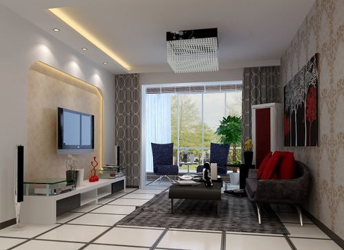 石家庄国瑞城93㎡现代简约二居室 8.7万打造通透温馨家